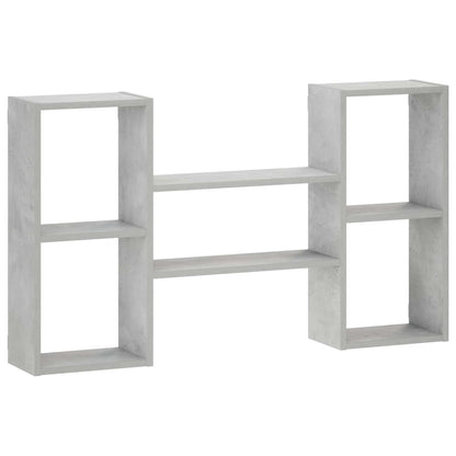 vidaXL Wall Shelf Concrete Grey 102 x 17 x 59 cm Engineered Wood