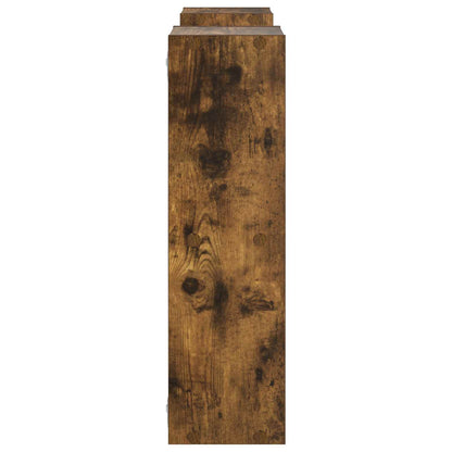 vidaXL Wall Shelf Smoked Oak 102 x 17 x 59 cm Engineered Wood