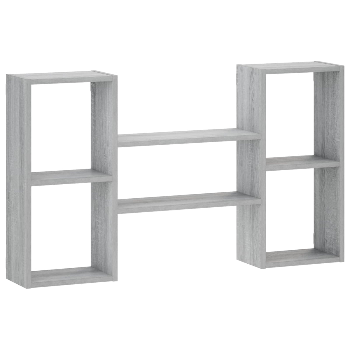 vidaXL Wall Shelf Grey Sonoma 102 x 17 x 59 cm Engineered Wood