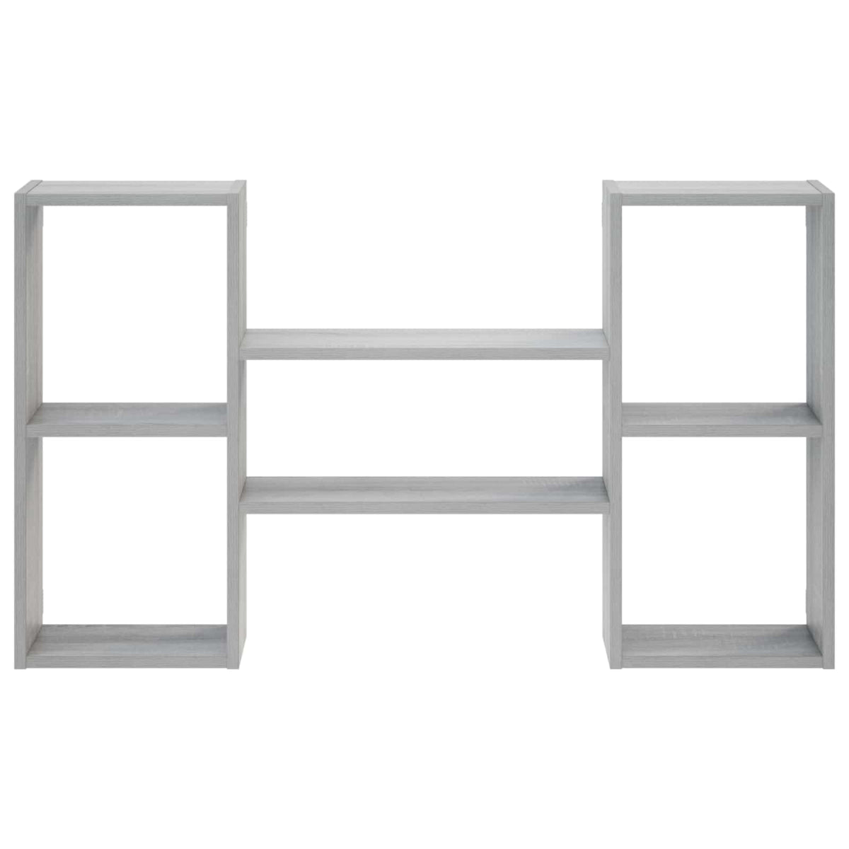 vidaXL Wall Shelf Grey Sonoma 102 x 17 x 59 cm Engineered Wood