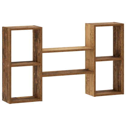 vidaXL Wall Shelf Old Wood 102 x 17 x 59 cm Engineered Wood
