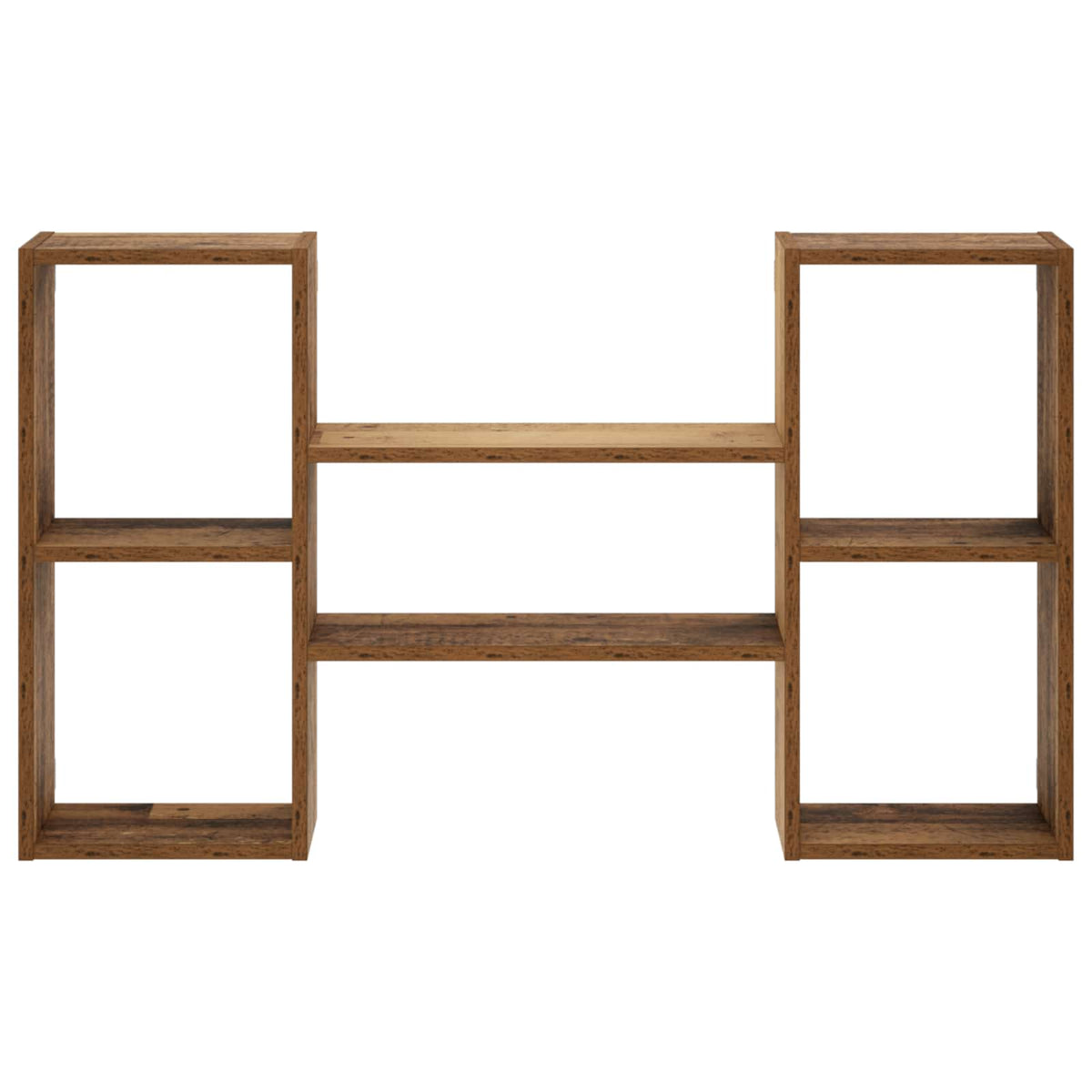 vidaXL Wall Shelf Old Wood 102 x 17 x 59 cm Engineered Wood
