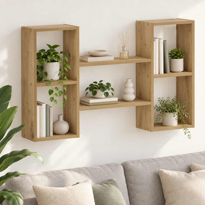 vidaXL Wall Shelf Artisan Oak 102 x 17 x 59 cm Engineered Wood