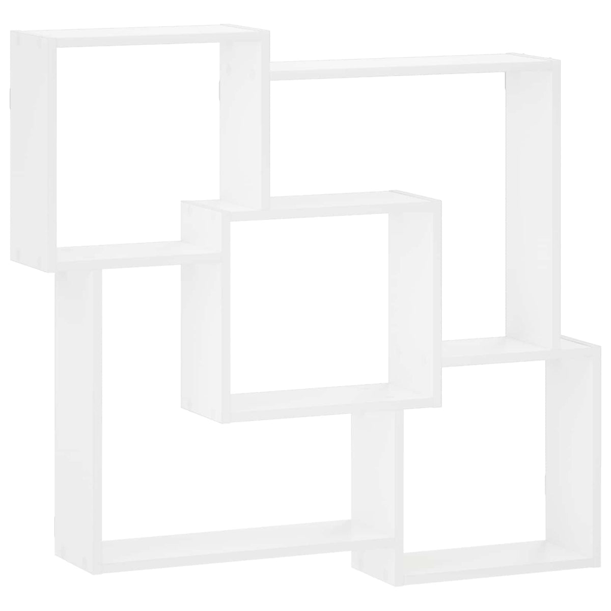 vidaXL Wall Shelf White 98 x 17 x 91 cm Engineered Wood