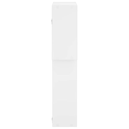 vidaXL Wall Shelf White 98 x 17 x 91 cm Engineered Wood