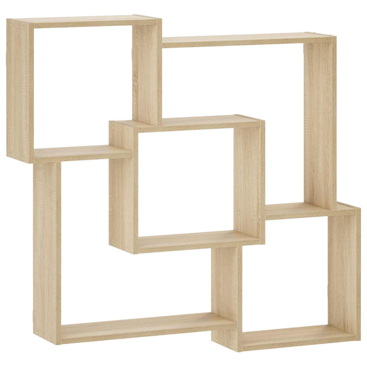 vidaXL Wall Shelf Sonoma Oak 98 x 17 x 91 cm Engineered Wood