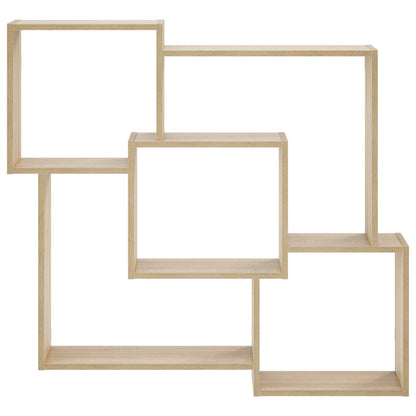 vidaXL Wall Shelf Sonoma Oak 98 x 17 x 91 cm Engineered Wood
