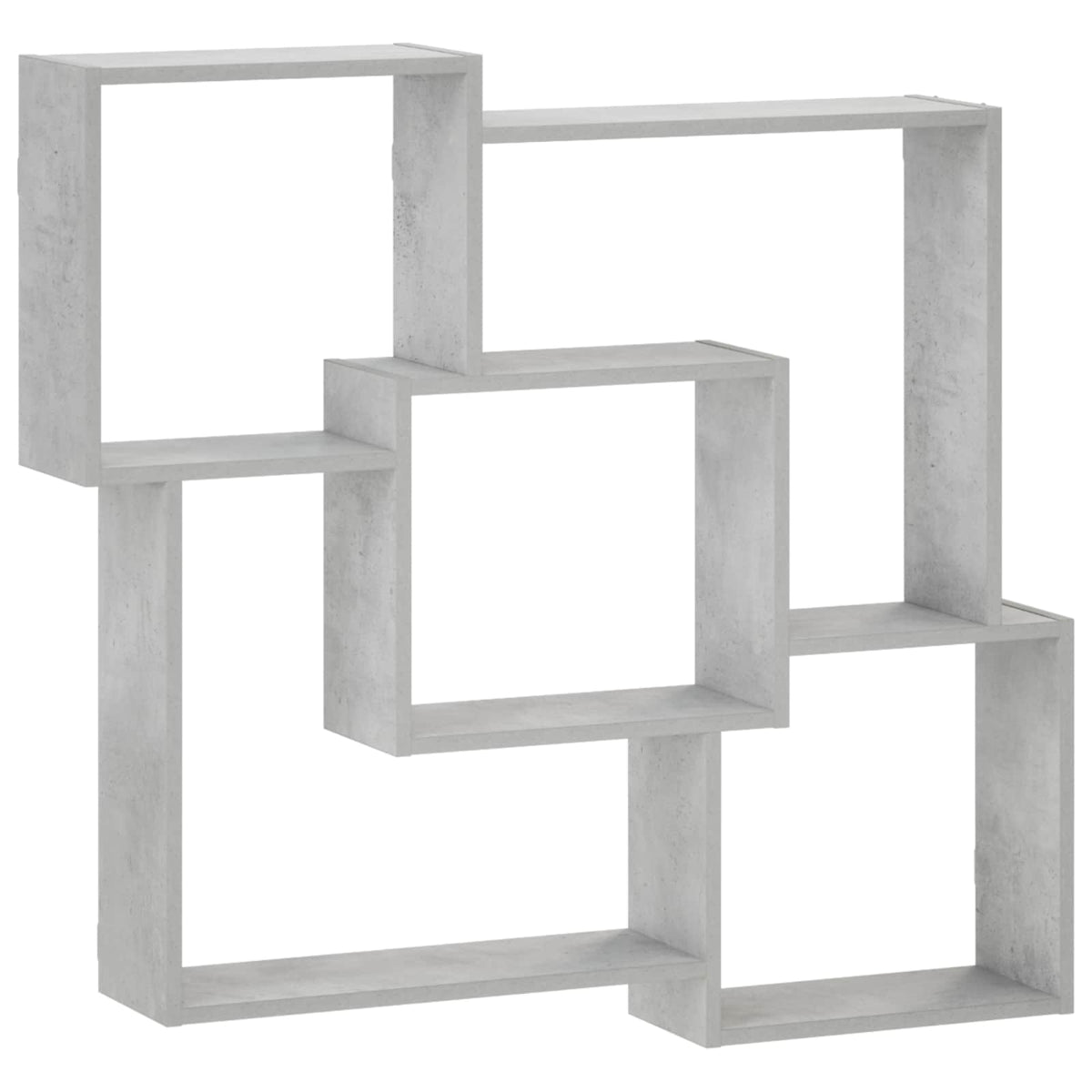 vidaXL Wall Shelf Concrete Grey 98 x 17 x 91 cm Engineered Wood
