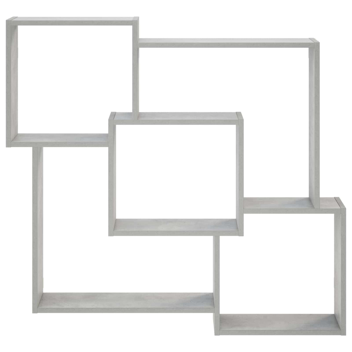 vidaXL Wall Shelf Concrete Grey 98 x 17 x 91 cm Engineered Wood