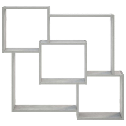 vidaXL Wall Shelf Concrete Grey 98 x 17 x 91 cm Engineered Wood