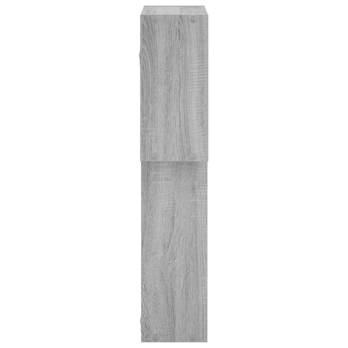 vidaXL Wall Shelf Grey Sonoma 98 x 17 x 91 cm Engineered Wood