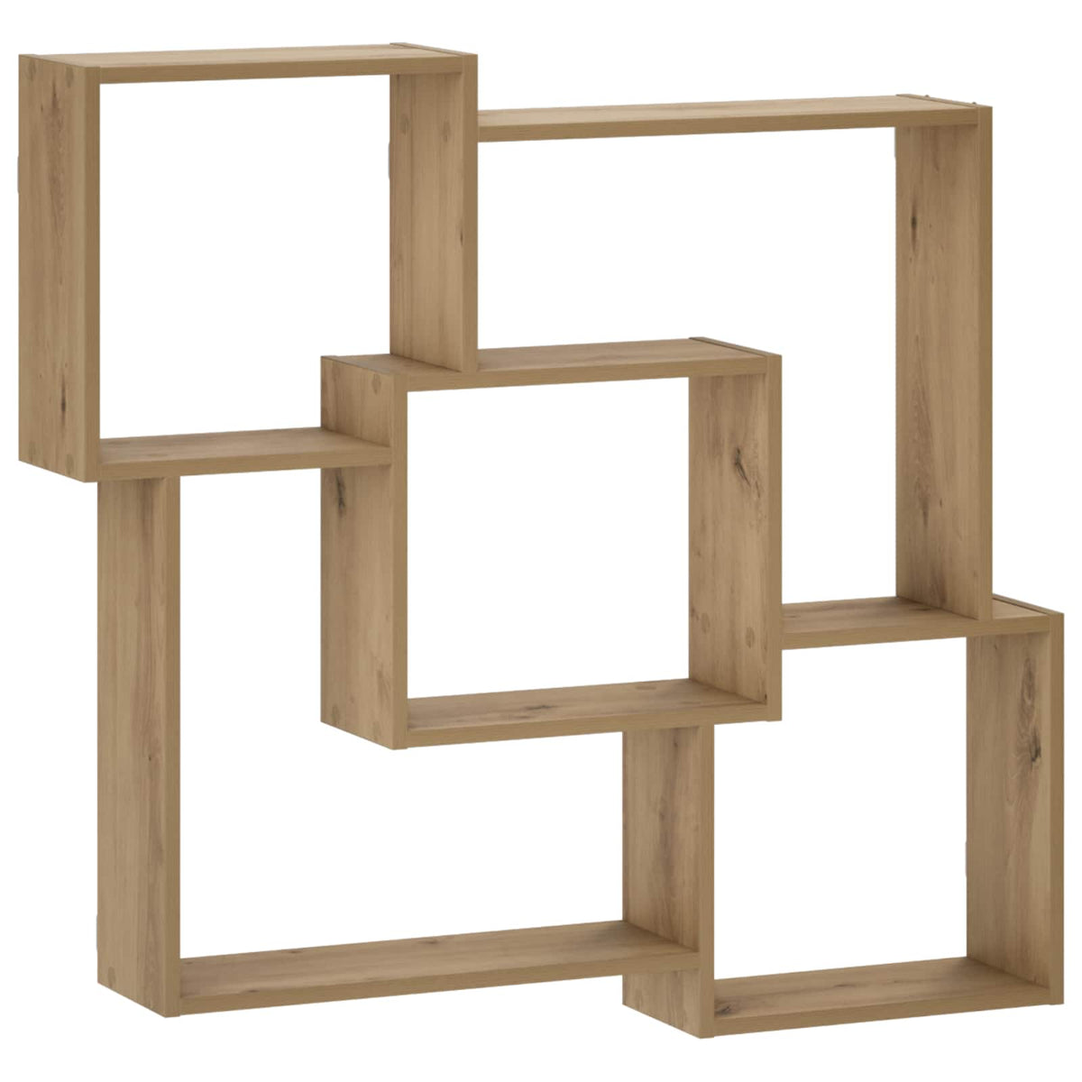 vidaXL Wall Shelf Artisan Oak 98 x 17 x 91 cm Engineered Wood