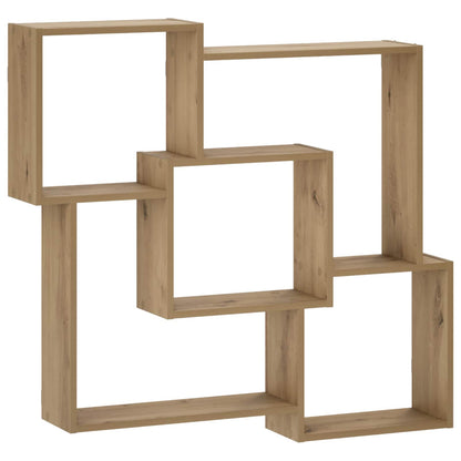 vidaXL Wall Shelf Artisan Oak 98 x 17 x 91 cm Engineered Wood