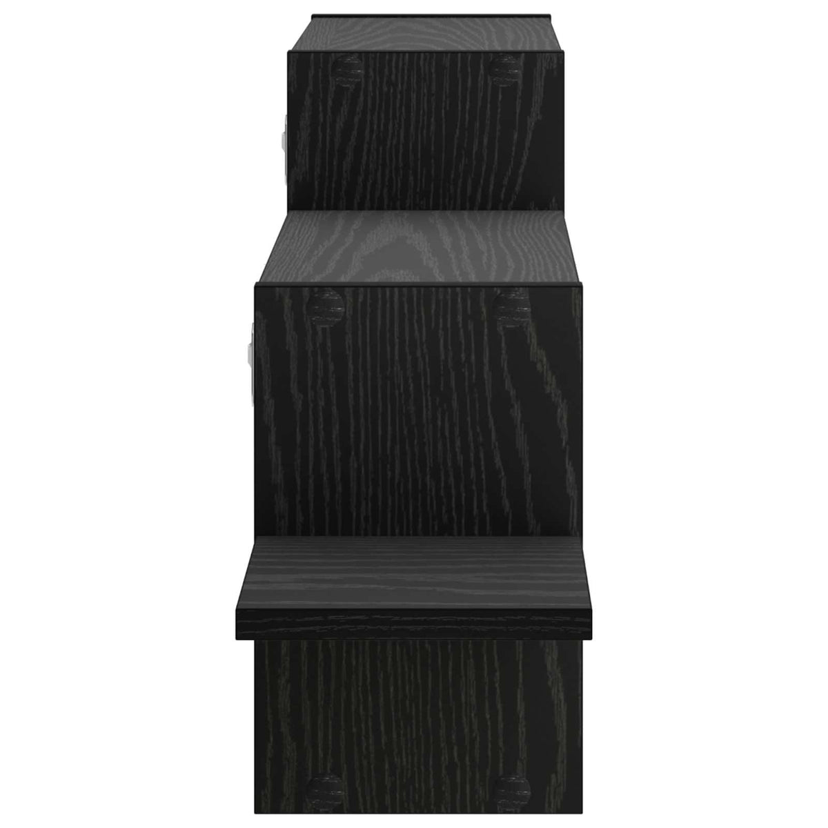 vidaXL Wall Shelf Black Oak 95 x 17 x 37 cm Engineered Wood