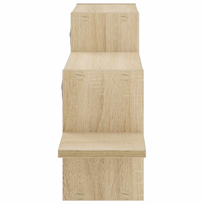 vidaXL Wall Shelf Sonoma Oak 95 x 17 x 37 cm Engineered Wood