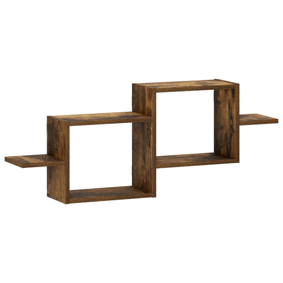 vidaXL Wall Shelf Smoked Oak 95 x 17 x 37 cm Engineered Wood