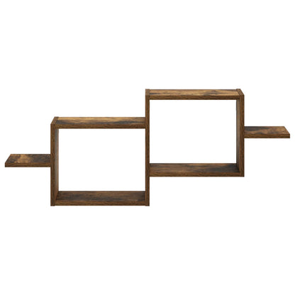 vidaXL Wall Shelf Smoked Oak 95 x 17 x 37 cm Engineered Wood