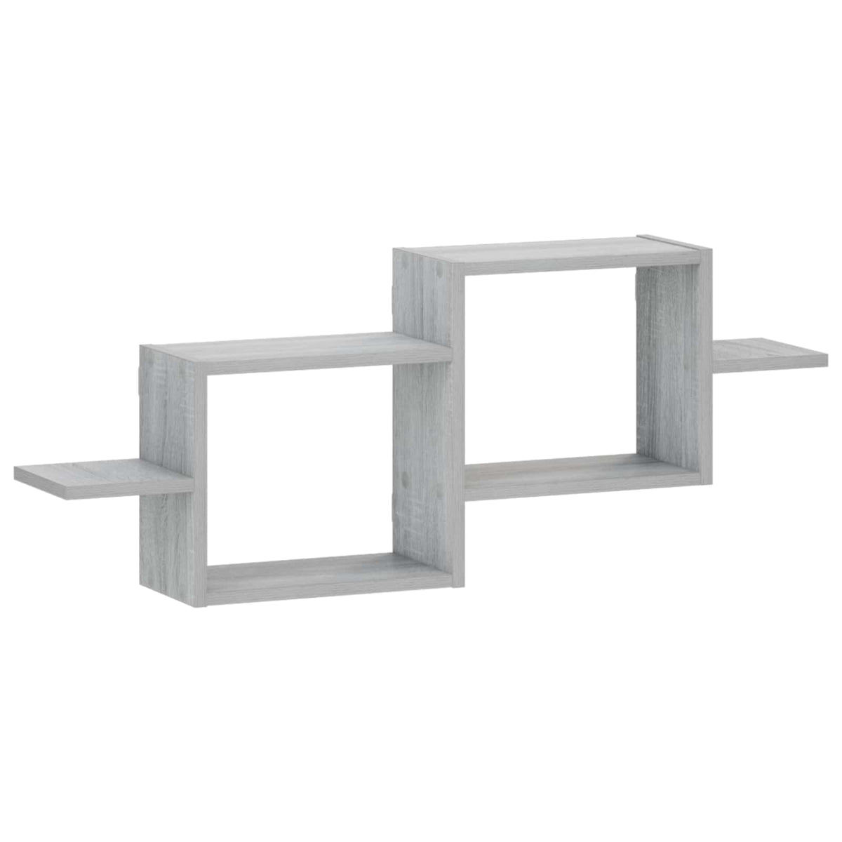 vidaXL Wall Shelf Grey Sonoma 95 x 17 x 37 cm Engineered Wood