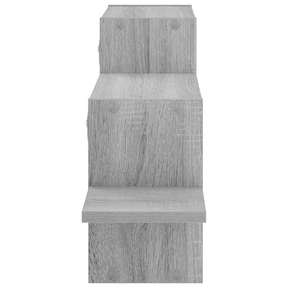 vidaXL Wall Shelf Grey Sonoma 95 x 17 x 37 cm Engineered Wood