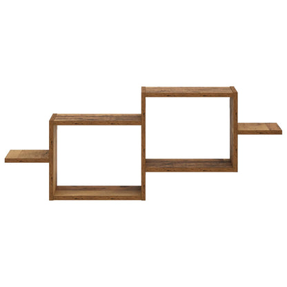 vidaXL Wall Shelf Old Wood 95 x 17 x 37 cm Engineered Wood