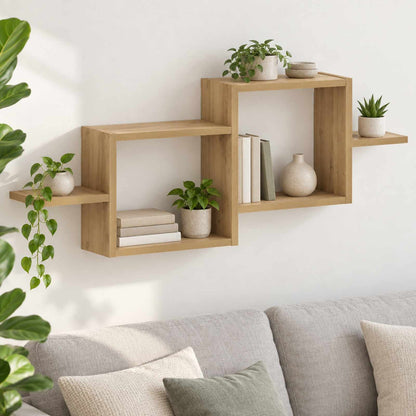 vidaXL Wall Shelf Artisan Oak 95 x 17 x 37 cm Engineered Wood
