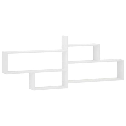 vidaXL Wall Shelf White 168.5 x 17 x 68 cm Engineered Wood