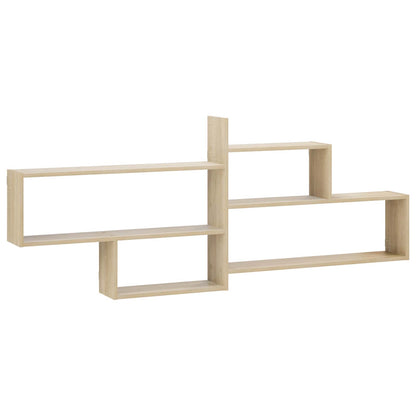 vidaXL Wall Shelf Sonoma Oak 168.5 x 17 x 68 cm Engineered Wood