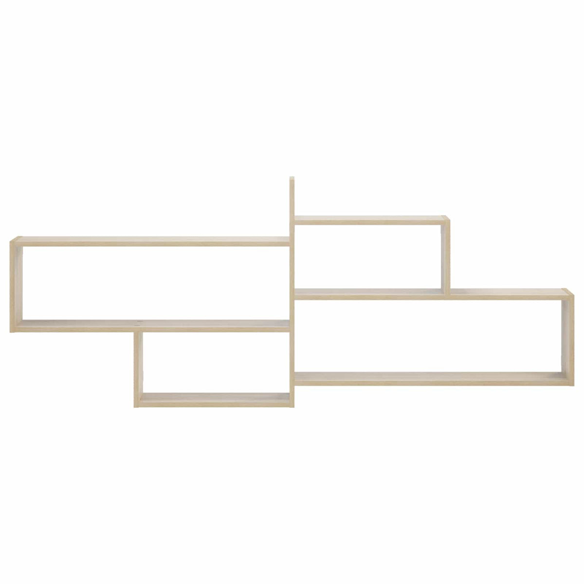 vidaXL Wall Shelf Sonoma Oak 168.5 x 17 x 68 cm Engineered Wood