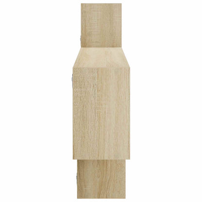vidaXL Wall Shelf Sonoma Oak 168.5 x 17 x 68 cm Engineered Wood