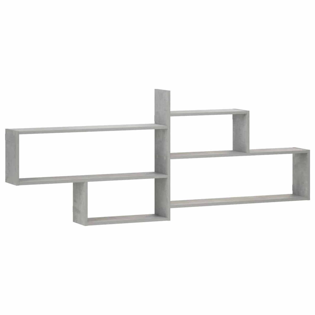 vidaXL Wall Shelf Concrete Grey 168.5 x 17 x 68 cm Engineered Wood