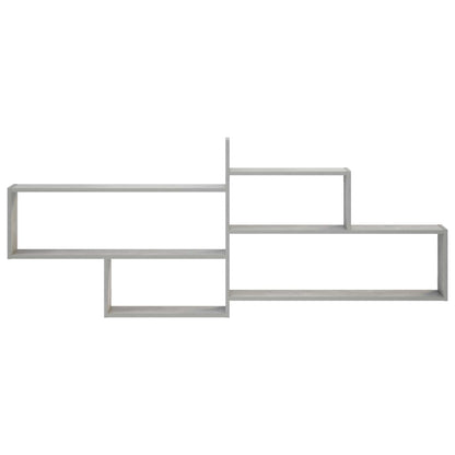 vidaXL Wall Shelf Concrete Grey 168.5 x 17 x 68 cm Engineered Wood