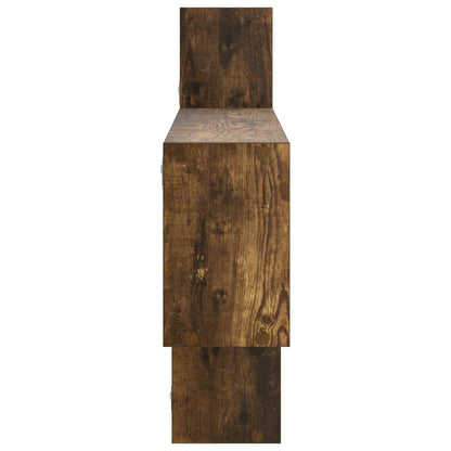 vidaXL Wall Shelf Smoked Oak 168.5 x 17 x 68 cm Engineered Wood