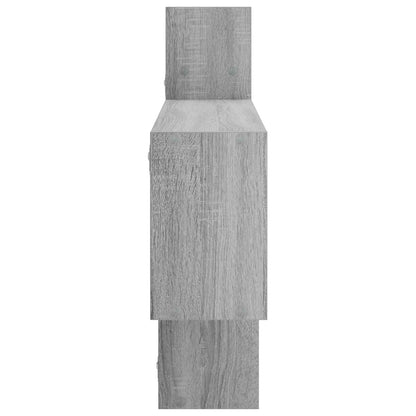 vidaXL Wall Shelf Grey Sonoma 168.5 x 17 x 68 cm Engineered Wood