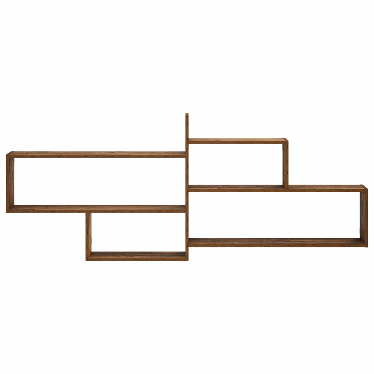 vidaXL Wall Shelf Old Wood 168.5 x 17 x 68 cm Engineered Wood