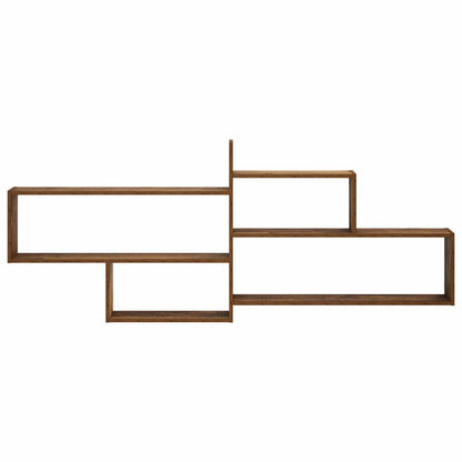 vidaXL Wall Shelf Old Wood 168.5 x 17 x 68 cm Engineered Wood