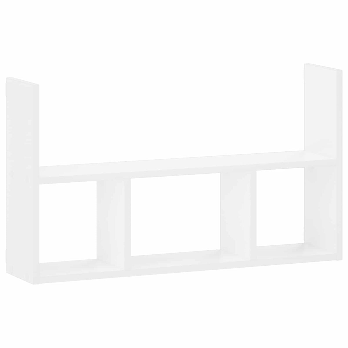 vidaXL Wall Shelf White 78.5 x 17 x 45 cm Engineered Wood