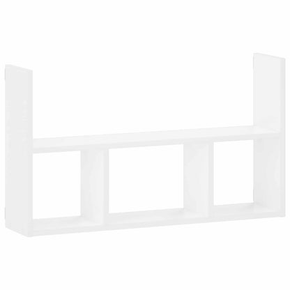 vidaXL Wall Shelf White 78.5 x 17 x 45 cm Engineered Wood
