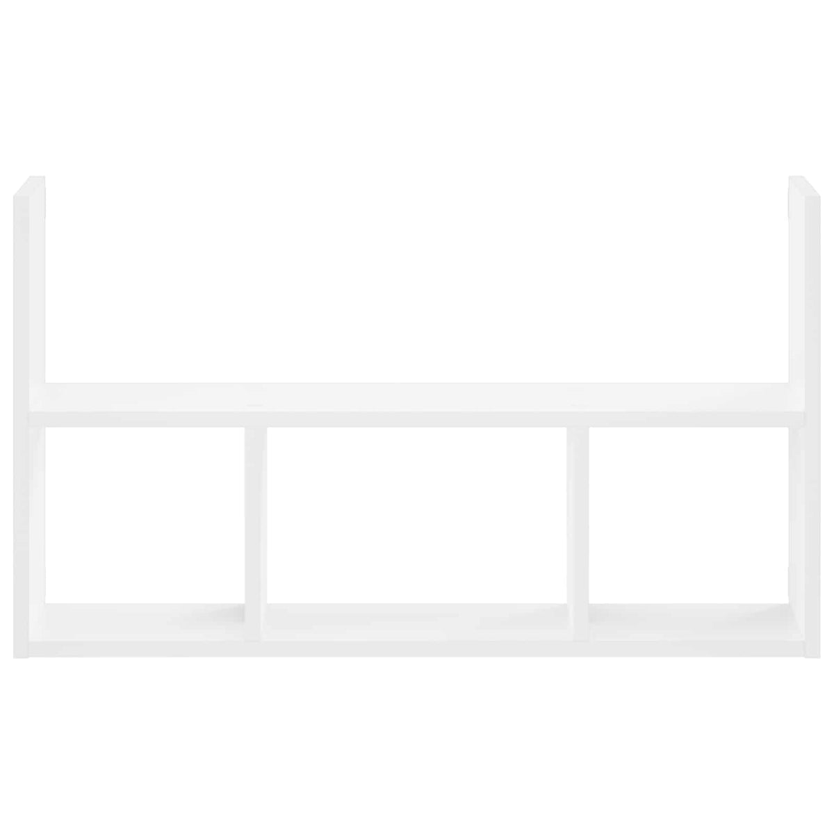 vidaXL Wall Shelf White 78.5 x 17 x 45 cm Engineered Wood