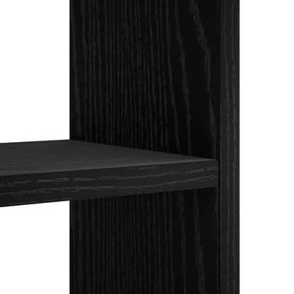 vidaXL Wall Shelf Black Oak 78.5 x 17 x 45 cm Engineered Wood