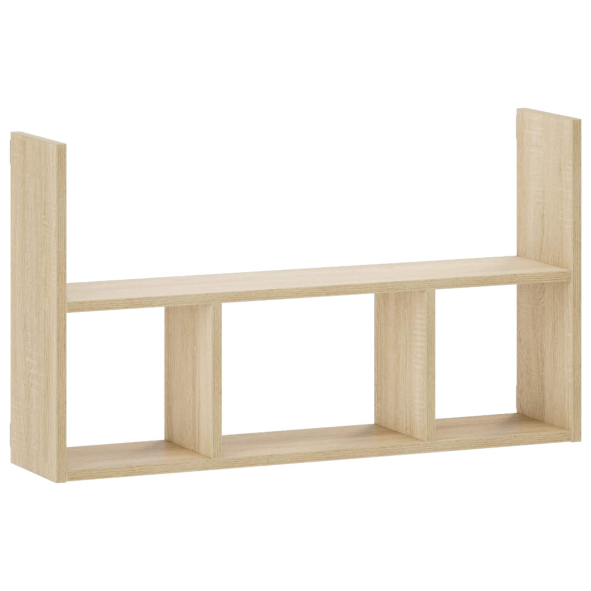 vidaXL Wall Shelf Sonoma Oak 78.5 x 17 x 45 cm Engineered Wood