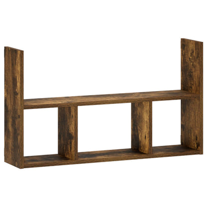 vidaXL Wall Shelf Smoked Oak 78.5 x 17 x 45 cm Engineered Wood