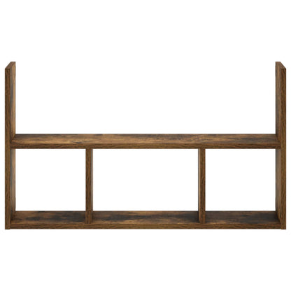 vidaXL Wall Shelf Smoked Oak 78.5 x 17 x 45 cm Engineered Wood