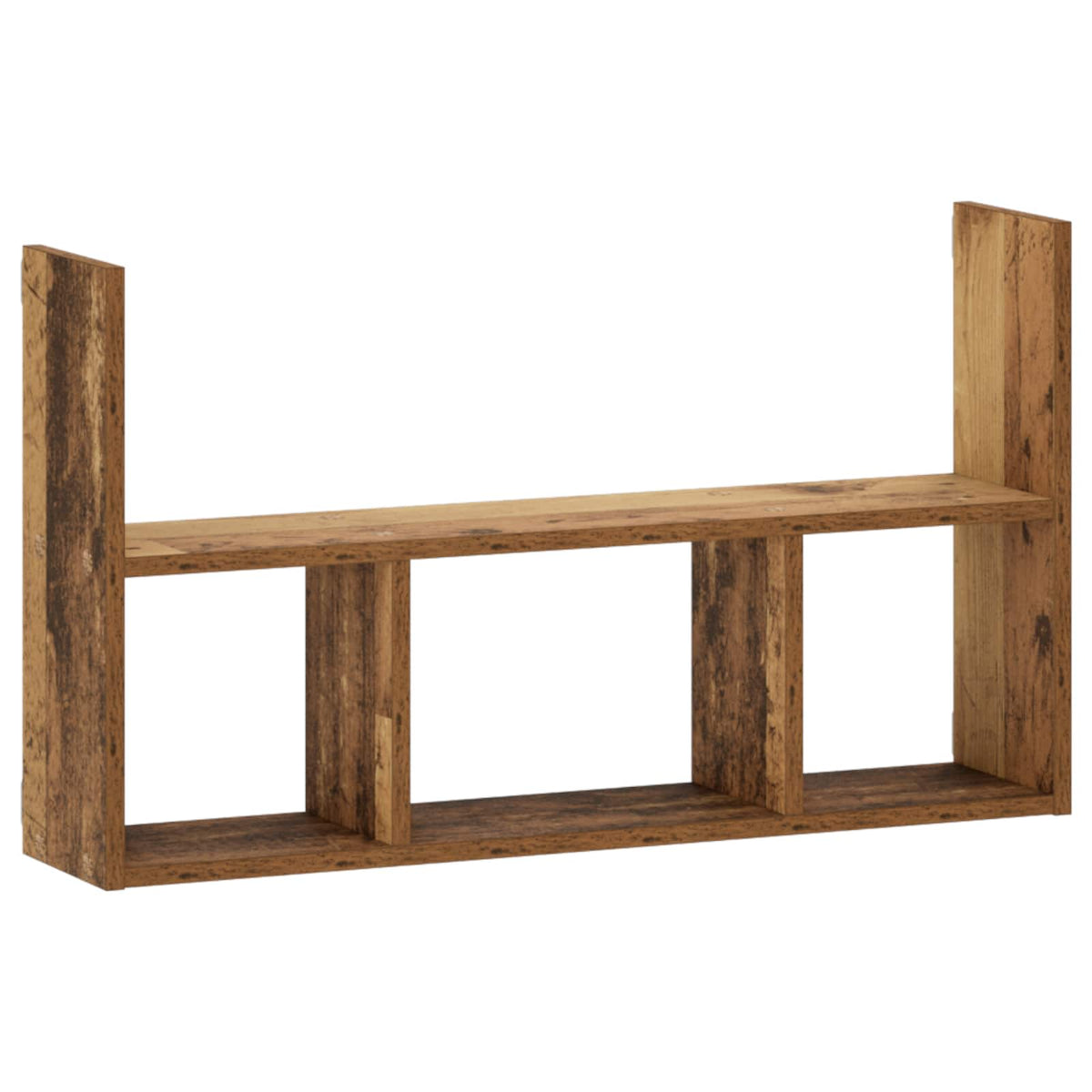 vidaXL Wall Shelf Old Wood 78.5 x 17 x 45 cm Engineered Wood
