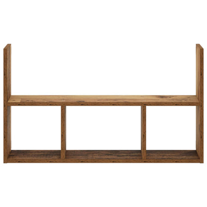 vidaXL Wall Shelf Old Wood 78.5 x 17 x 45 cm Engineered Wood