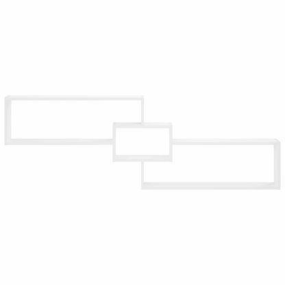 vidaXL Wall Shelf White 158 x 17 x 53 cm Engineered Wood