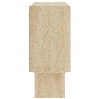 vidaXL Wall Shelf Sonoma Oak 158 x 17 x 53 cm Engineered Wood