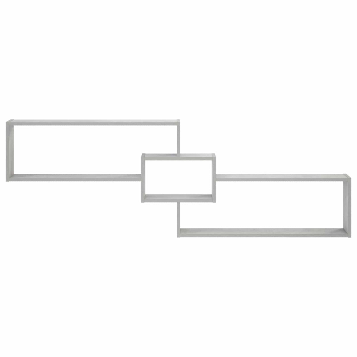 vidaXL Wall Shelf Concrete Grey 158 x 17 x 53 cm Engineered Wood