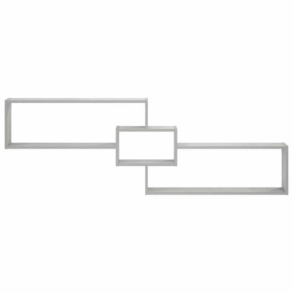 vidaXL Wall Shelf Concrete Grey 158 x 17 x 53 cm Engineered Wood