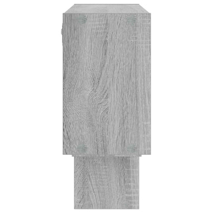 vidaXL Wall Shelf Grey Sonoma 158 x 17 x 53 cm Engineered Wood