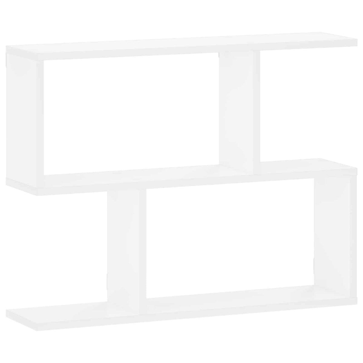 vidaXL Wall Shelf White 72 x 17 x 55.5 cm Engineered Wood